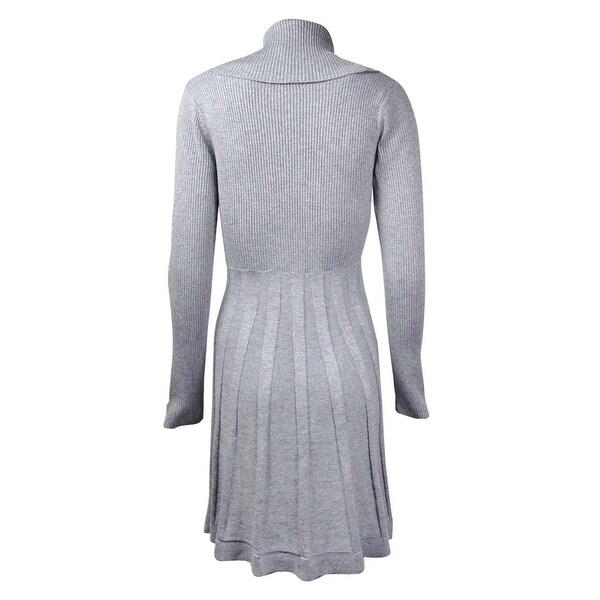 calvin klein fit and flare sweater dress