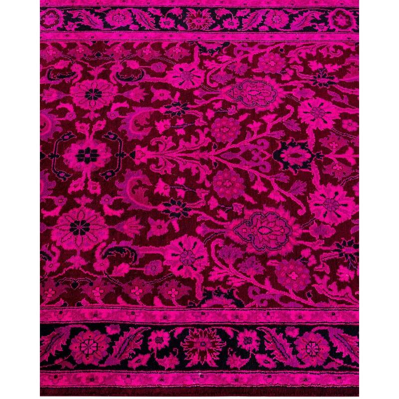 Overdyed, One-of-a-Kind Hand-Knotted Area Rug - Pink - 3' 1" x 5' 5"