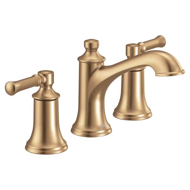 Moen TV6805 Dartmoor 1.2 GPM Widespread Bathroom Faucet with Pop-Up - Bronzed Gold