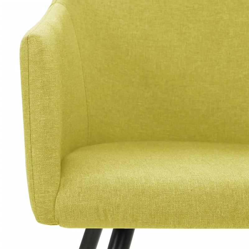 vidaXL Dining Chairs Upholstered Chair with Metal Legs for Living Room Fabric - 21.3" x 24.4" x 31.5"
