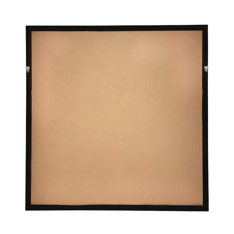 39.5x1x39.5 inch Camilla Square Shadow Box Wall Decorate - Black White