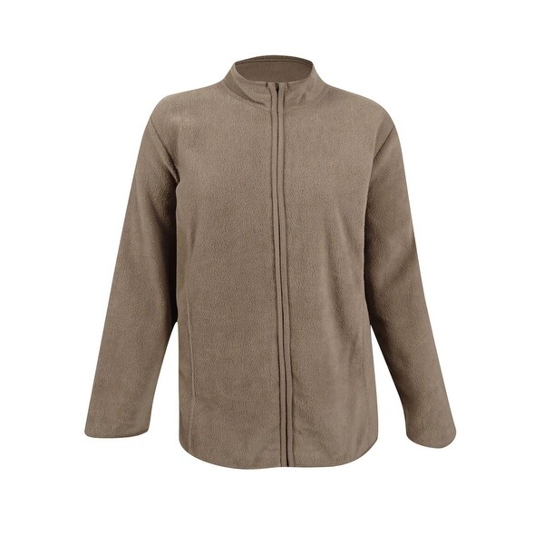 karen scott plus size fleece jacket