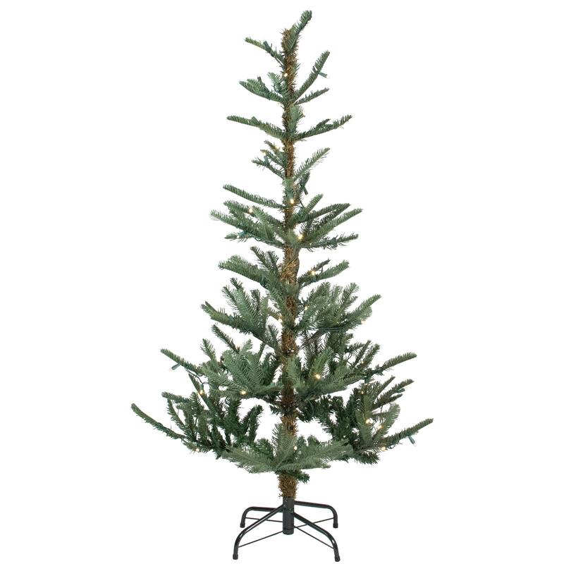 7.5' Nordmann Fir Artificial Christmas Tree Warm Clear LED Lights - 7.5 Foot