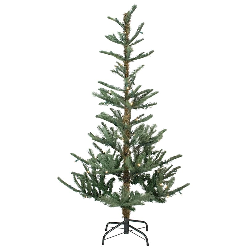 Pre-Lit Nordmann Fir Artificial Christmas Tree Warm Clear LED Lights. - 7.5 Foot