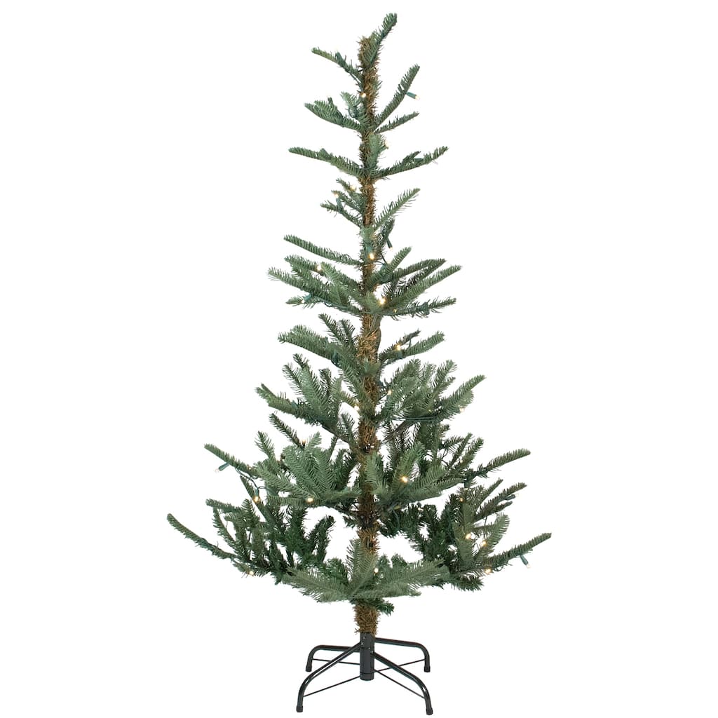 Pre-Lit Nordmann Fir Artificial Christmas Tree Warm Clear LED Lights.