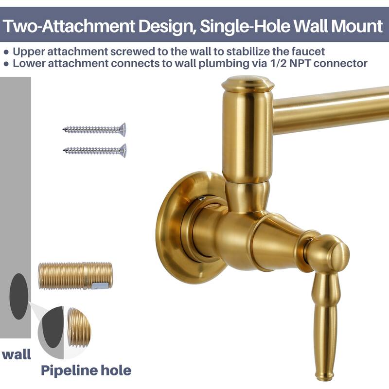 WOWOW Modern Retro Folding Filled Faucet