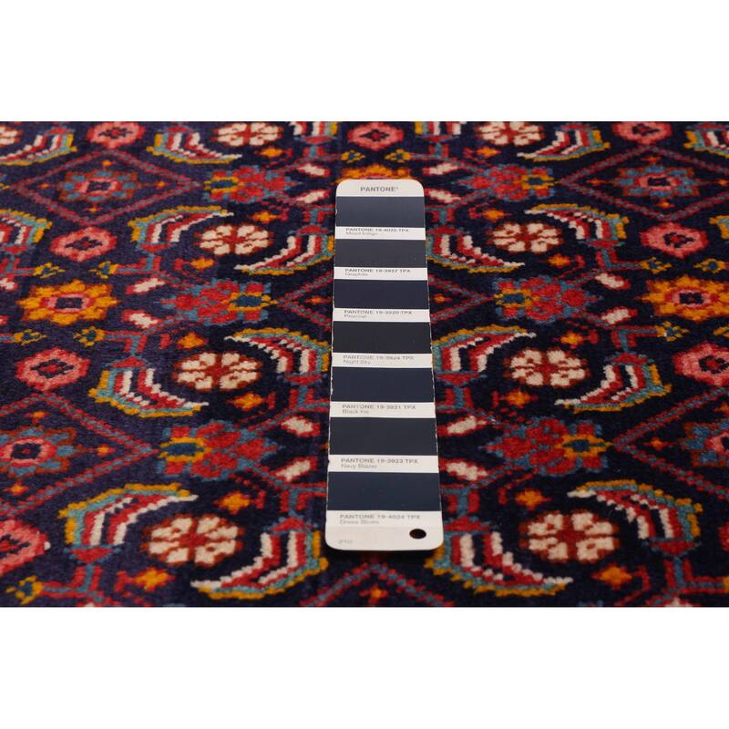 ECARPETGALLERY Hand-knotted Andelz Navy Wool Rug - 3'5 x 10'2