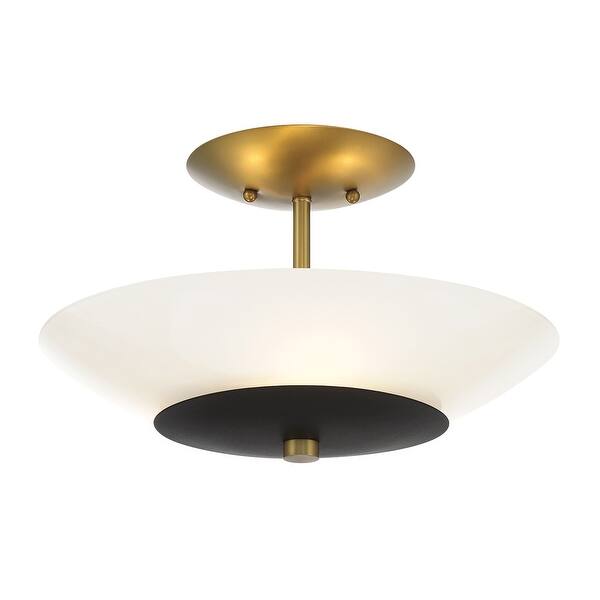 slide 2 of 3, Minka Lavery 1703 Bax 3 Light 14" Wide Semi-Flush Mount Ceiling