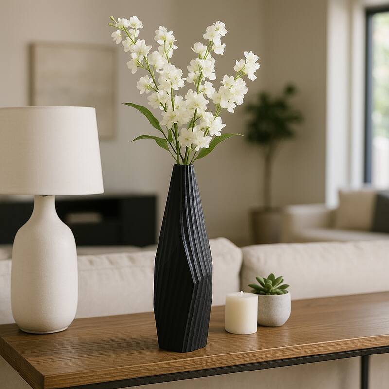 Aluminum Metal Balaz Asymmetrical Sculpted Vase