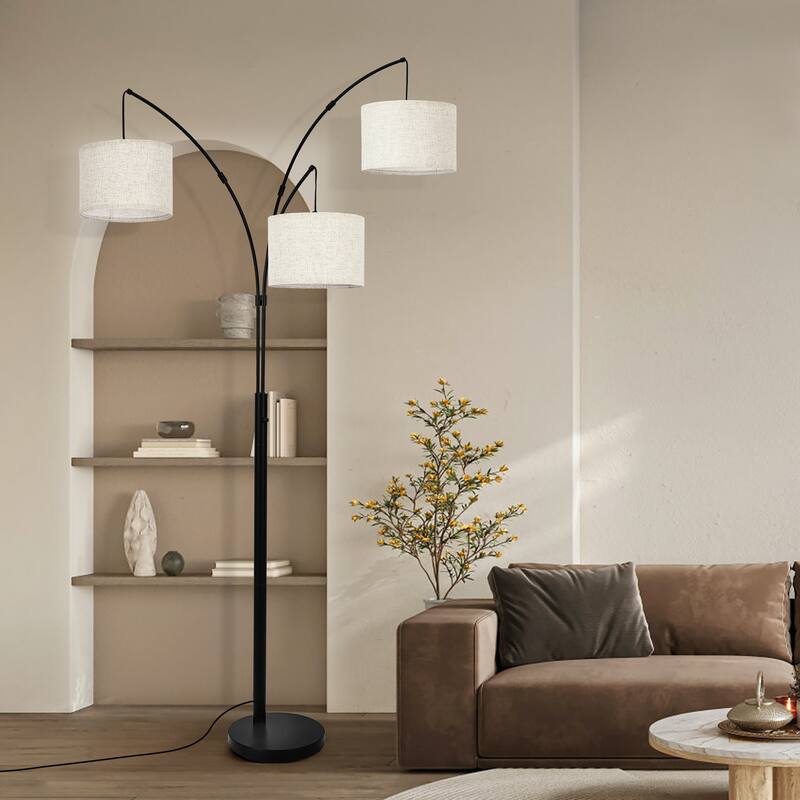 80" Tree Floor Lamp with Remote Control and Dimmable 3 Color Tempetures