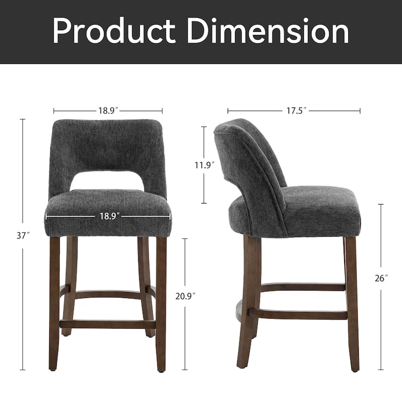 Set of 2/4/6 Wooden Bar Stools with Footrest/Counter Stools.