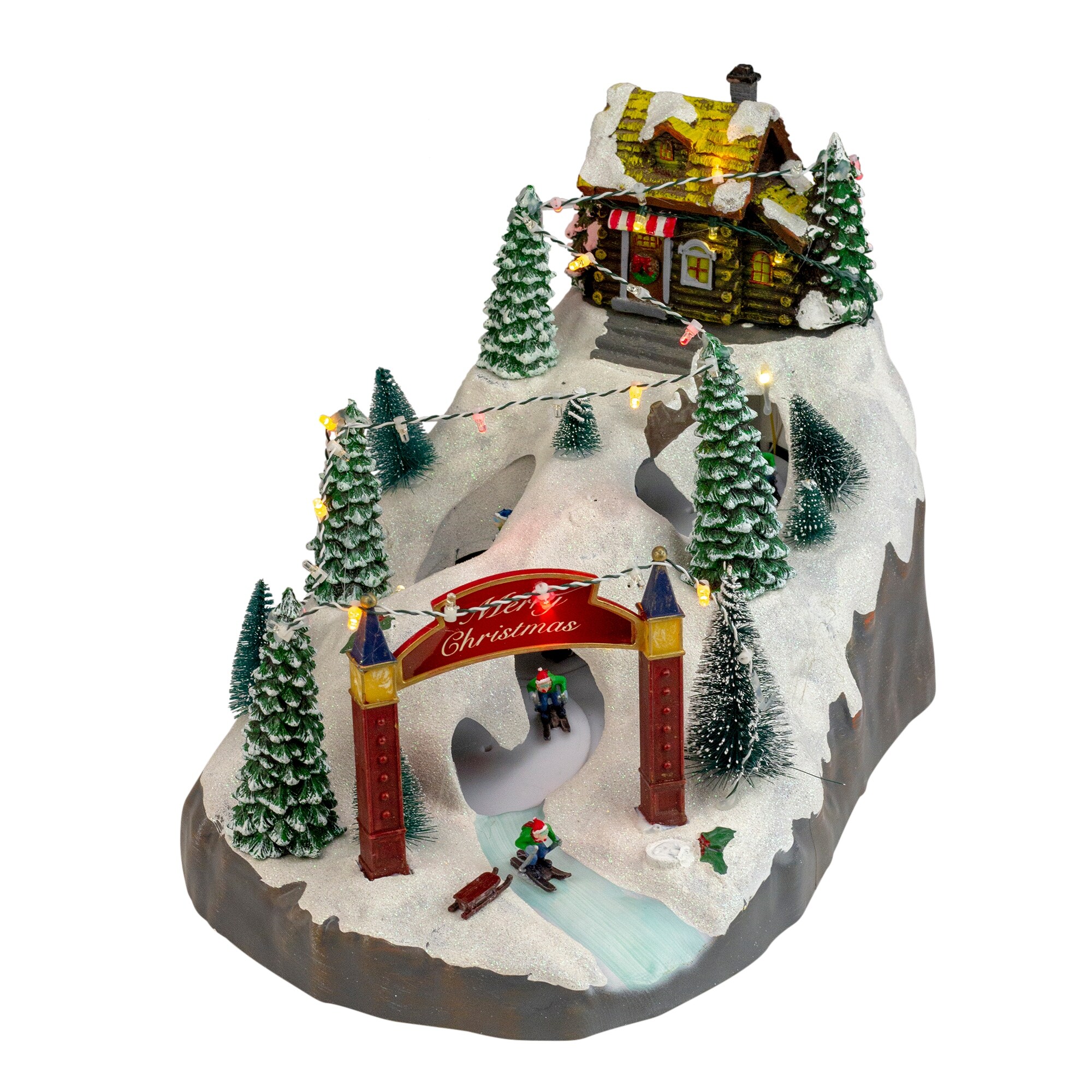 Shop 15 Led Animated And Lighted Christmas Scene With 3 Turning