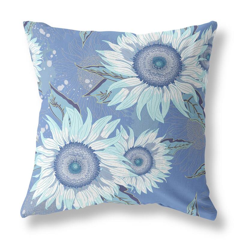 Amrita Sen Sunflower Indoor Outdoor Pillow Removable Cover - 20 x 20