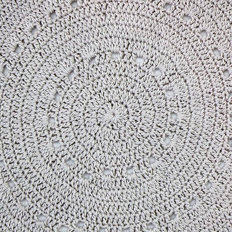 Park Designs Lace Accent Blue Mats Set - 8" DIA AND 10.5" DIA