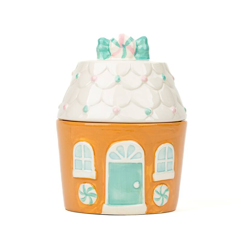 10 Strawberry Street Gingerbread House Cookie Jar - Gingerbread