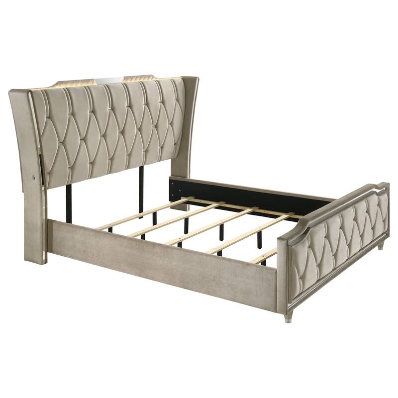 Lorient Bedroom Set Ivory and Camel