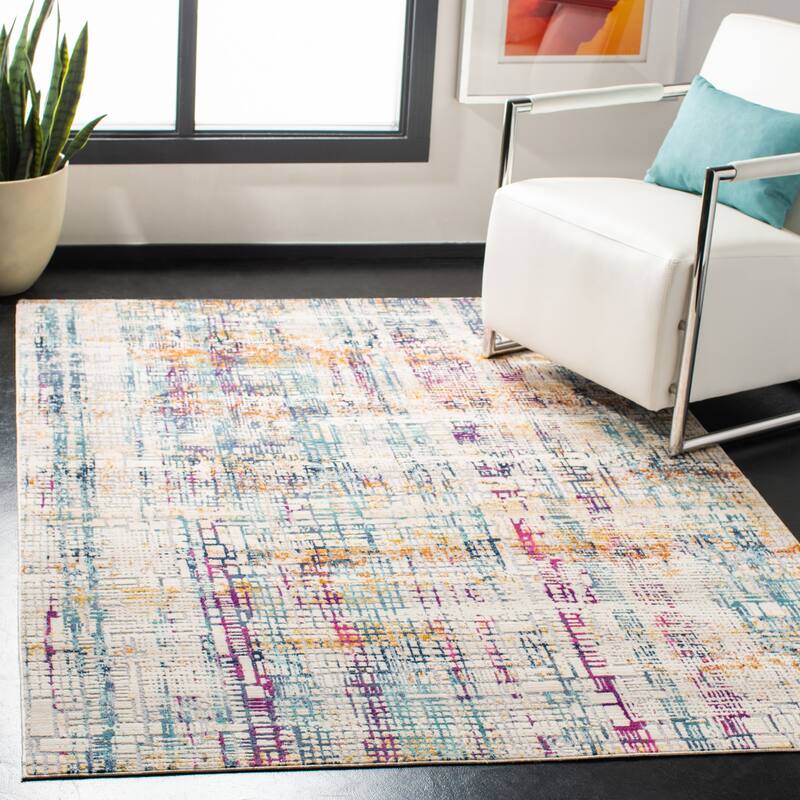 SAFAVIEH Aria Miska Vintage Oriental Rug - 4' x 6' - Ivory/Turquoise