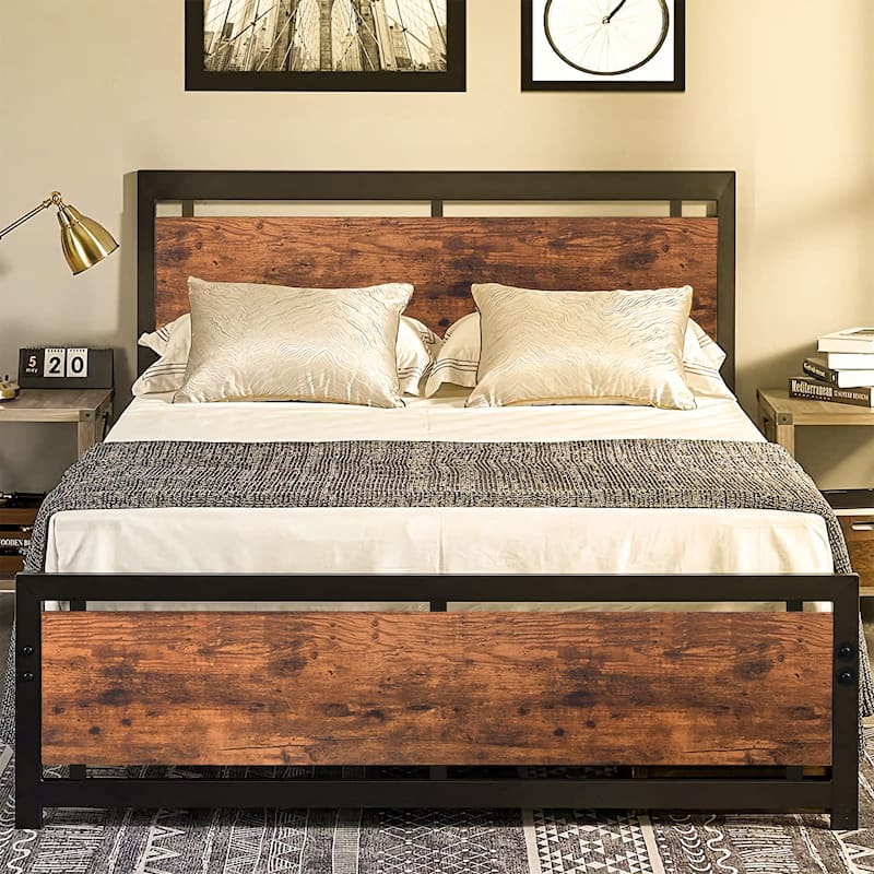 Full/Twin/ Queen/ King Metal Platform Bed Frame