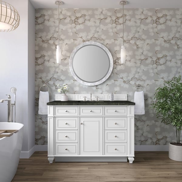 slide 2 of 39, James Martin Vanities Bristol 48" Single Vanity, Bright White