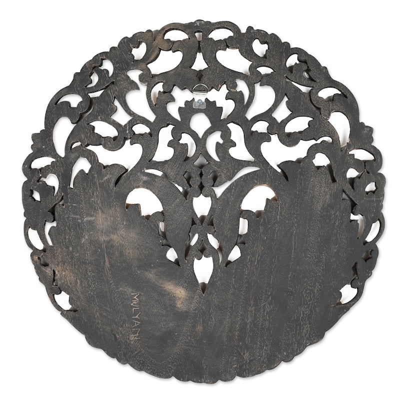 Novica Handmade Swan Glory Wood Relief Panel