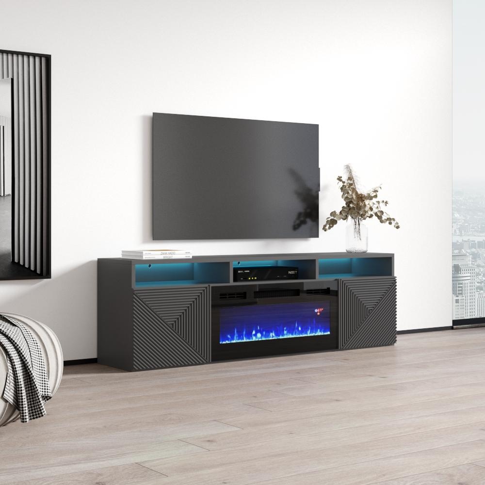 Contemporary electric fireplace tv stand sales