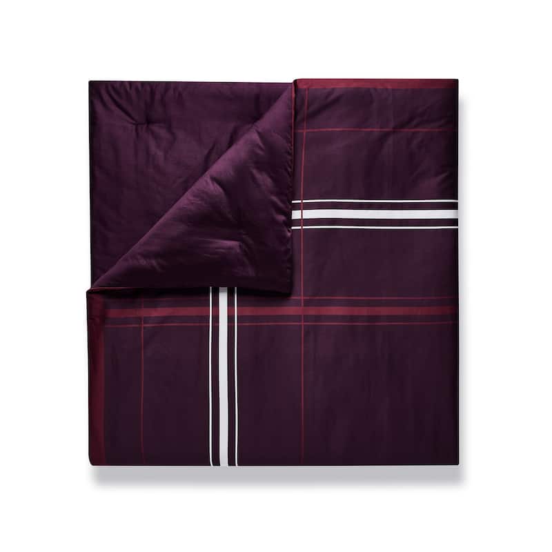 Lacoste Playful Checks 300TC 100% Cotton Sateen 3-Piece Comforter Set