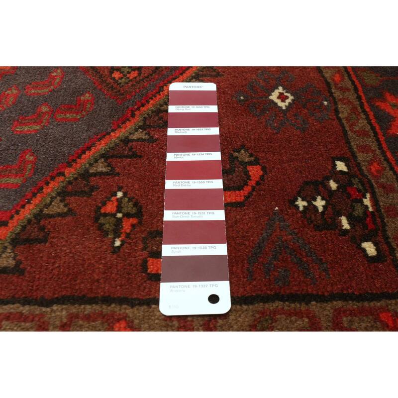 ECARPETGALLERY Hand-knotted Andelz Red Wool Rug - 3'4 x 5'1