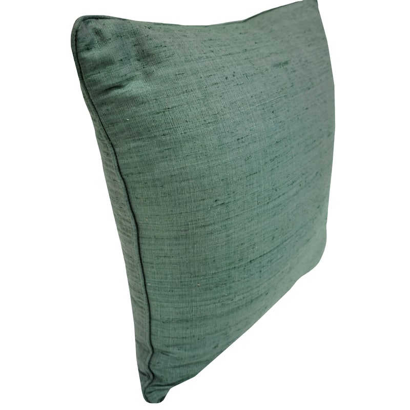 Home&Manor Robat Dupioni Silk Pillow 18"