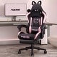 preview thumbnail 23 of 46, BOSSIN Gaming Chair with Cat Ears and Cat Paw Cushion Pillow,Cute Kawaii Reclining Computer Chair for Girl with Footrest