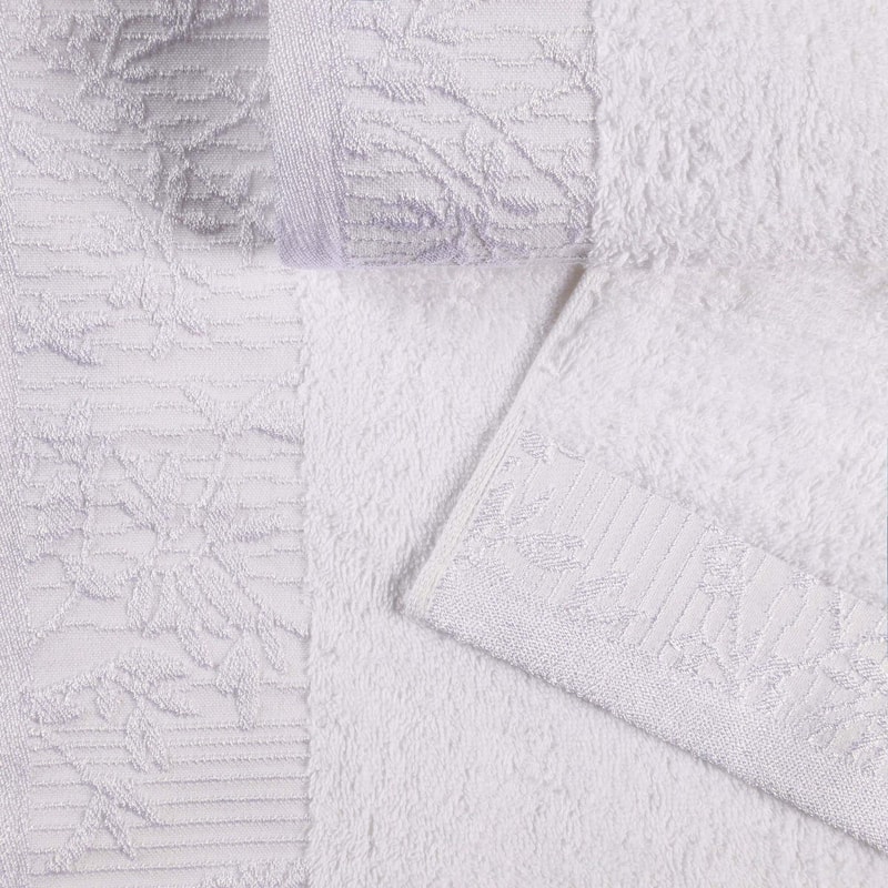 Superior Wisteria Cotton Floral Jacquard 12 Piece Bathroom Towel Set
