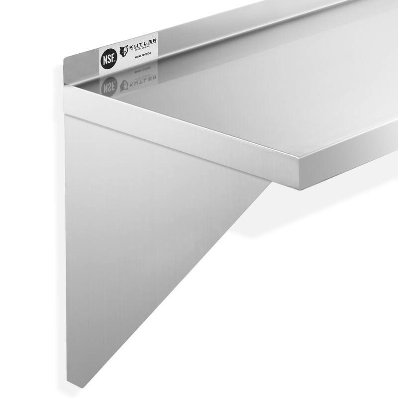 Stainless Steel Shelf NSF Commercial Kitchen Wall Shelving