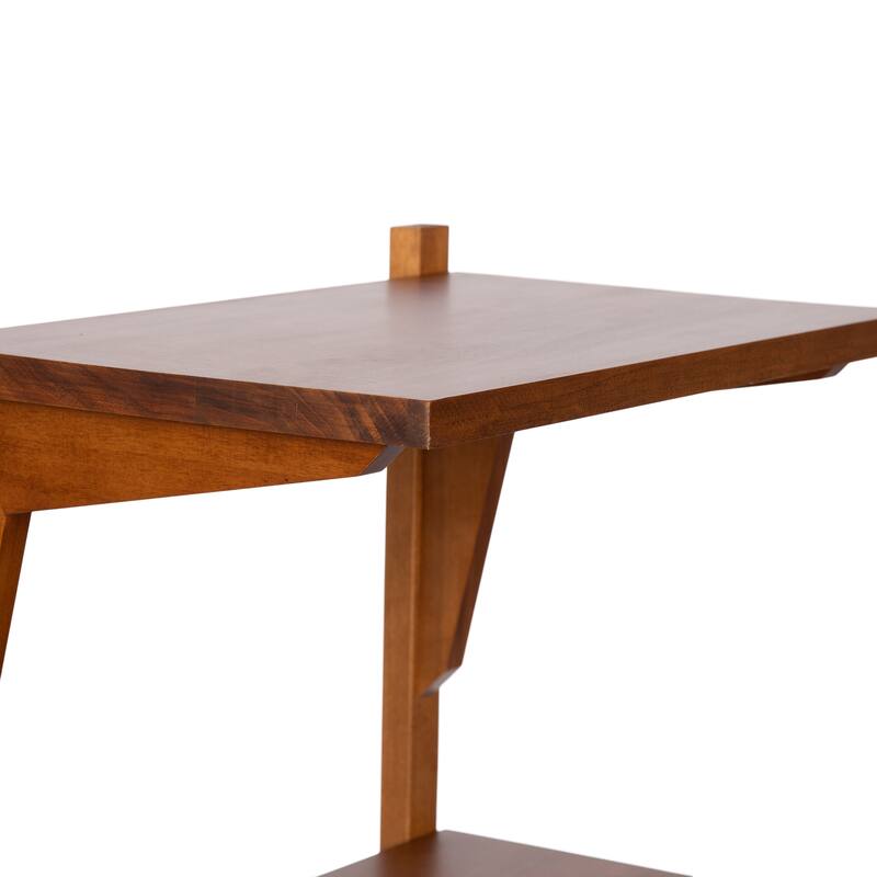 Kate and Laurel Meridien Floating Side Table Wood