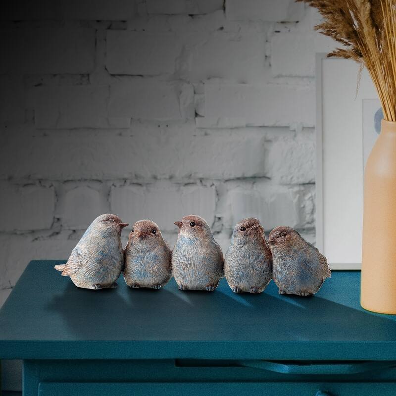 Resin Bird Gathering 9"