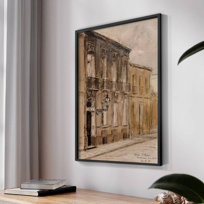 Vintage Landscape CCLVI -Framed Print