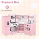 preview thumbnail 14 of 16, Multi-Functional Kids Play Kitchen with Storage and Washing Machine Ideal for Boys or Girls - 16.5" x 11.5" x 37"(W x D x H)