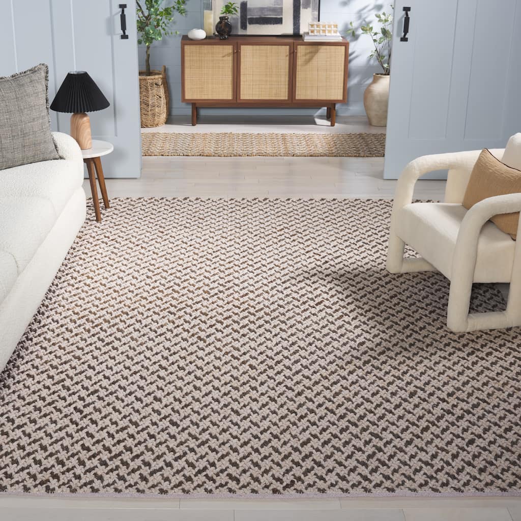 SAFAVIEH Natural Skrima Fiber Couture Wool Rug