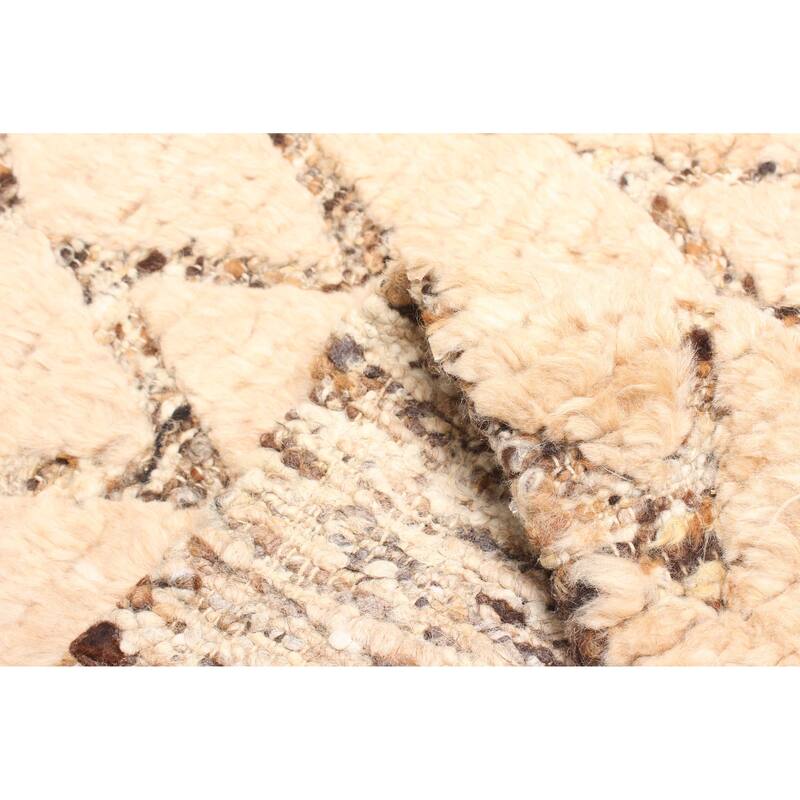 ECARPETGALLERY Hand-knotted Tangier Tan Wool Rug - 5'2 x 7'8