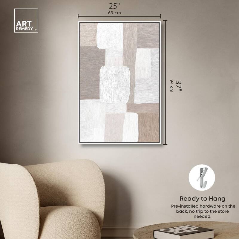 Stucco Squares II Canvas by Art Remedy
