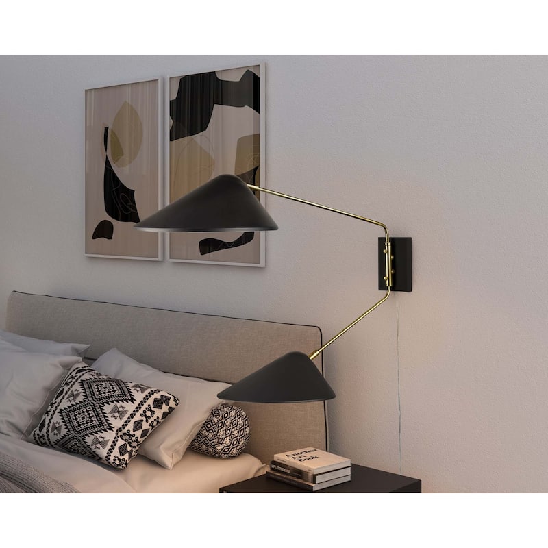 Journey 2-Light Swing Arm Wall Sconce