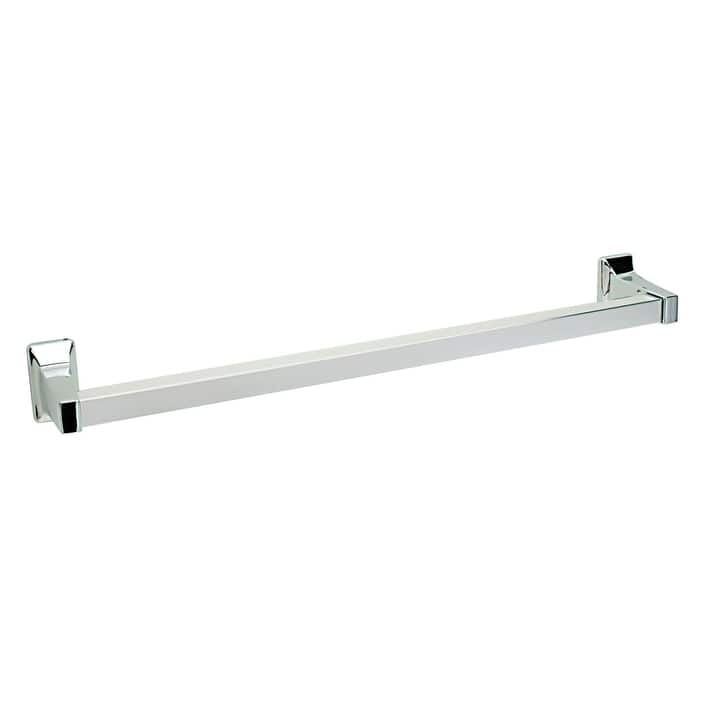 Pamex 24" Aluminum Square Towel Bar with Die-Cast Zinc Mounting Posts