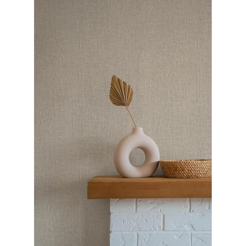 A-Street Prints Cromie Taupe Texture Wallpaper