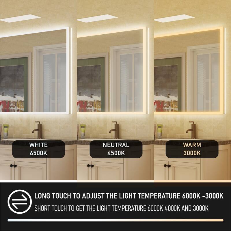 Modern Wall Mounted LED Bathroom mirror