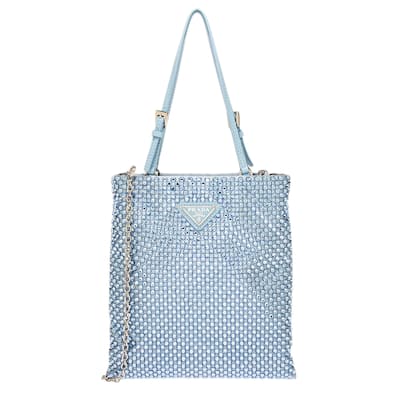 Prada Satin Crystal Mini Handbag