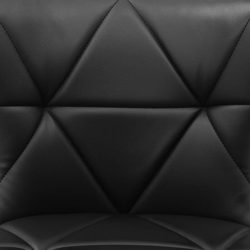 26 in. Modern Faux Leather and Fabric Upholstered Swivel Bar Stool with Wood Frame for Island and Home Bar - 20"W x 20"D x 39"H