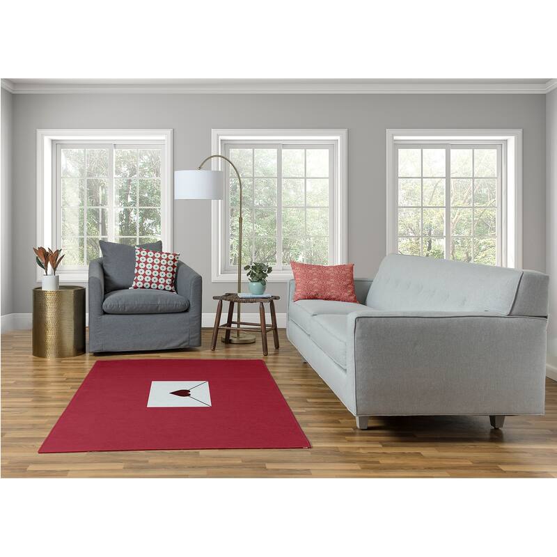 Love Letter Valentines Chenille Rug
