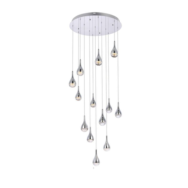 Indigo Home 30 inch LED chandelier - Chrome