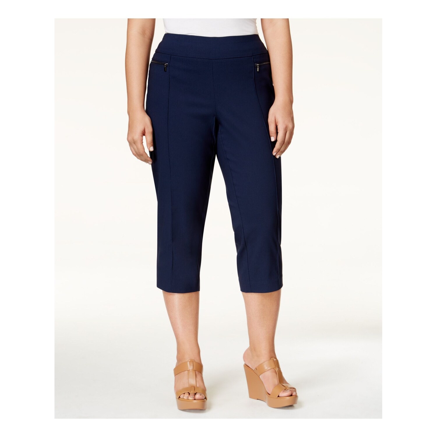 womens navy capris