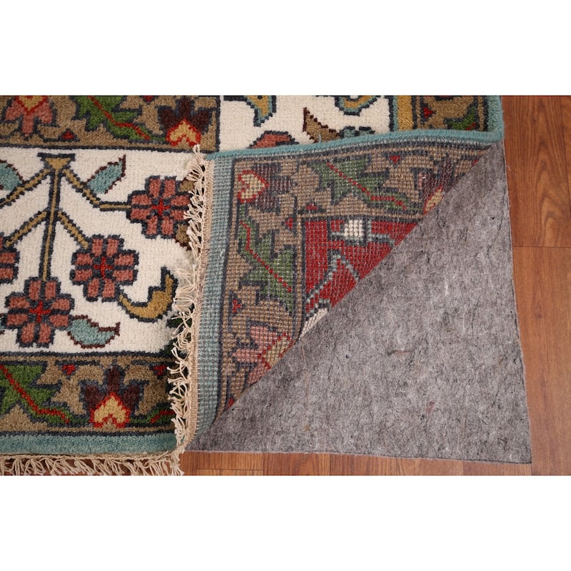Animals Hunting Design Ziegler Indian Area Rug Handmade Wool Carpet - 8'11" x 11'10"