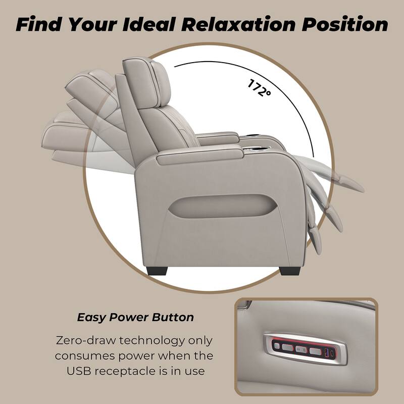 Signature Design by Ashley Boyington Gray Power Reclining Loveseat with Console - 75"W x 40"D x 44"H