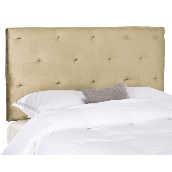 SAFAVIEH Martin Antique Sage Upholstered Tufted Headboard. Opens flyout.